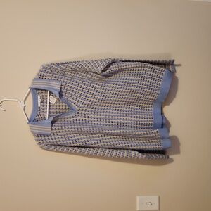 Maurices Blue and Tan Knit Top